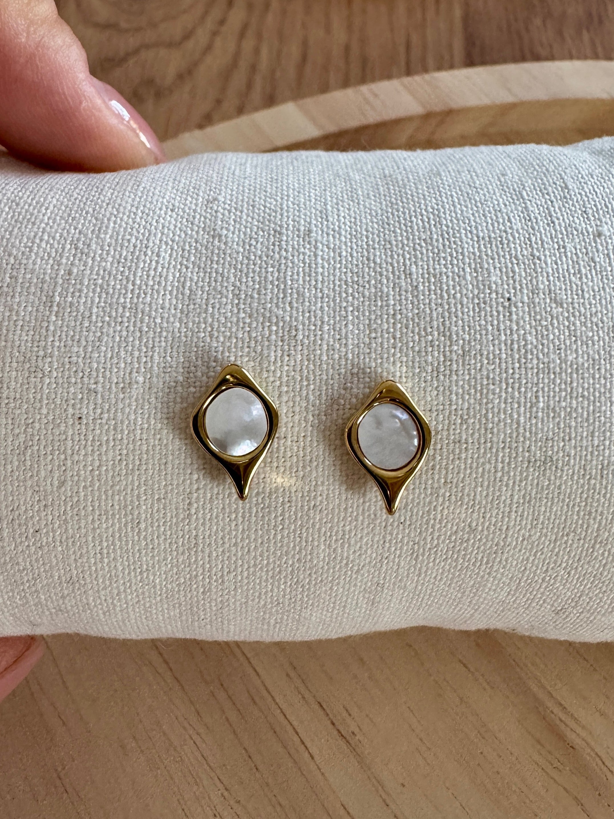 Puces d’oreilles « Nacre »
