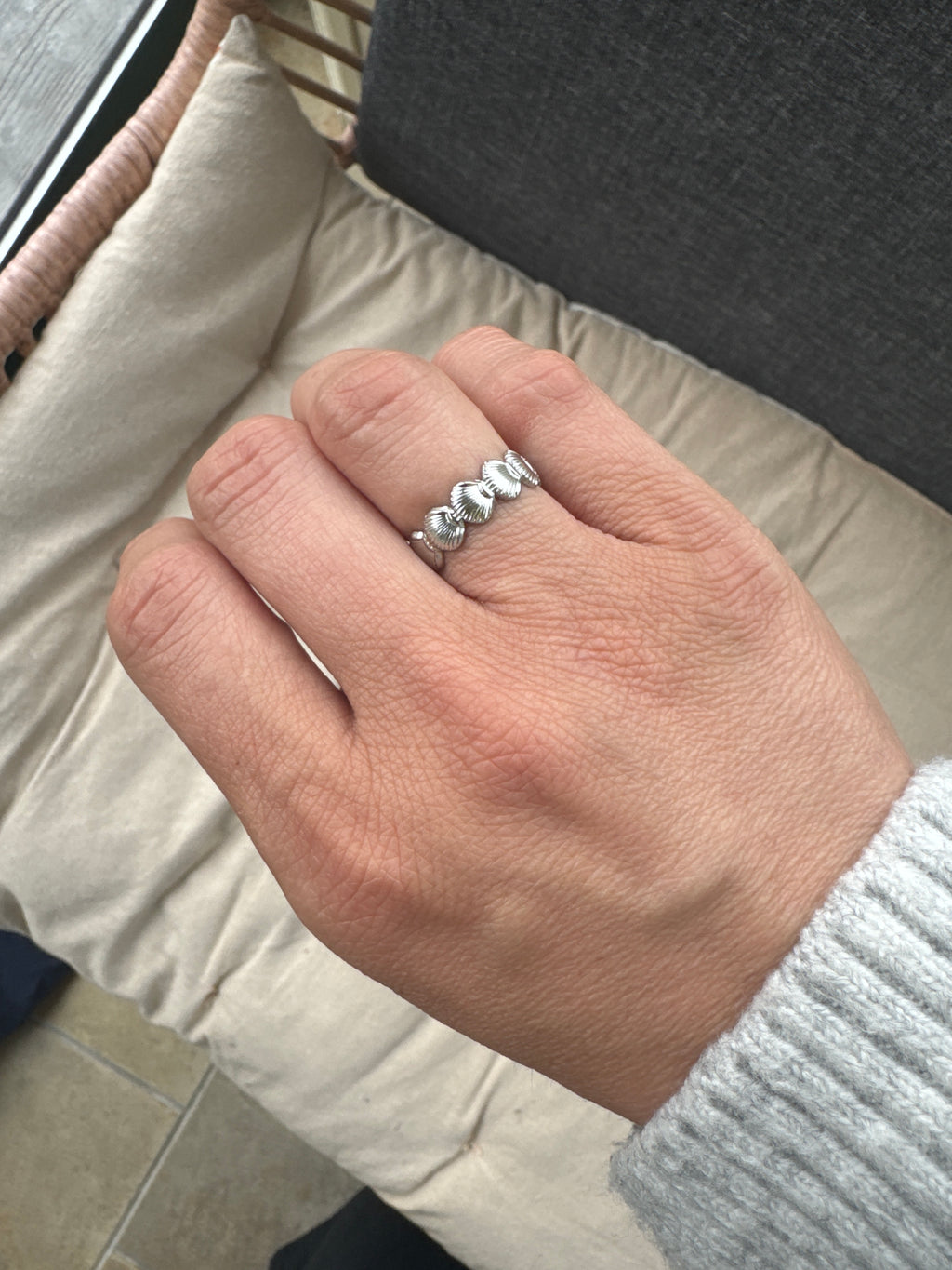 Bague « Vincianne » acier argenté