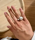 Bague « Erelle » acier argenté