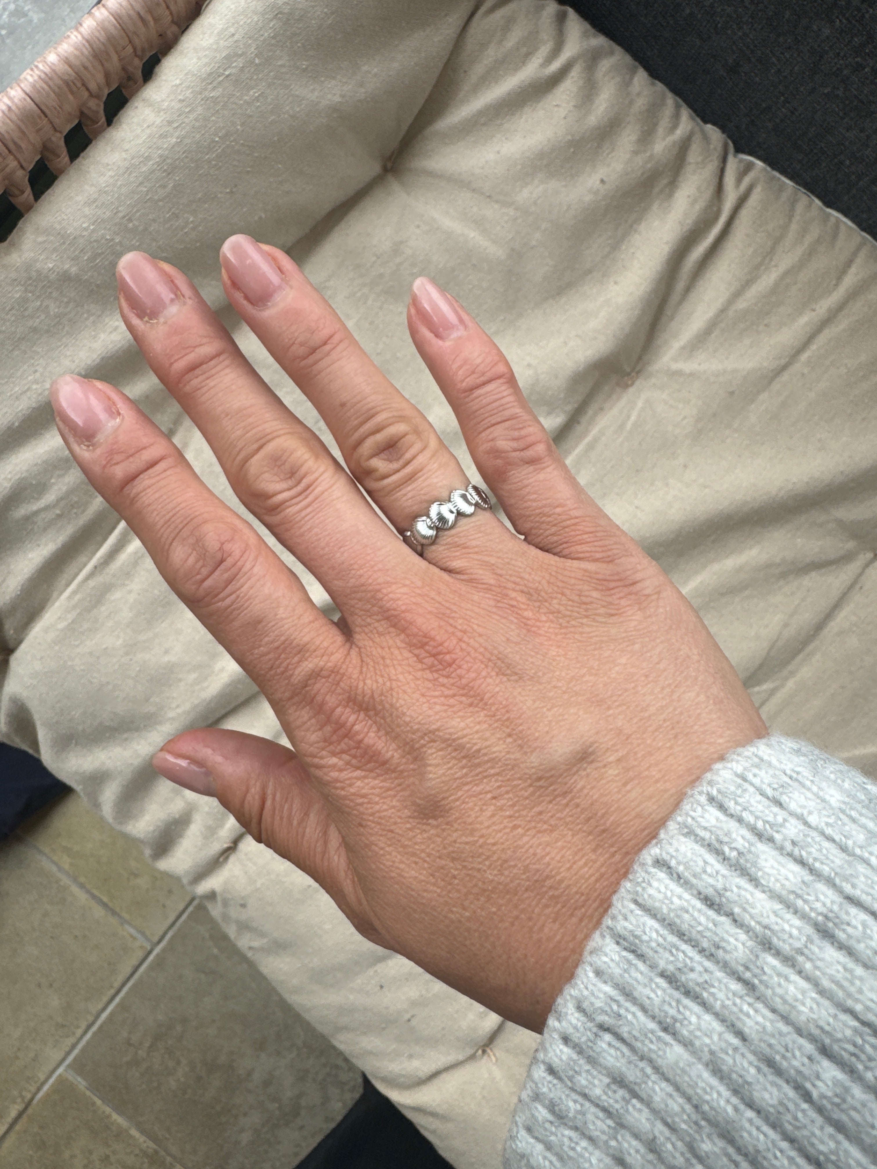 Bague « Vincianne » acier argenté