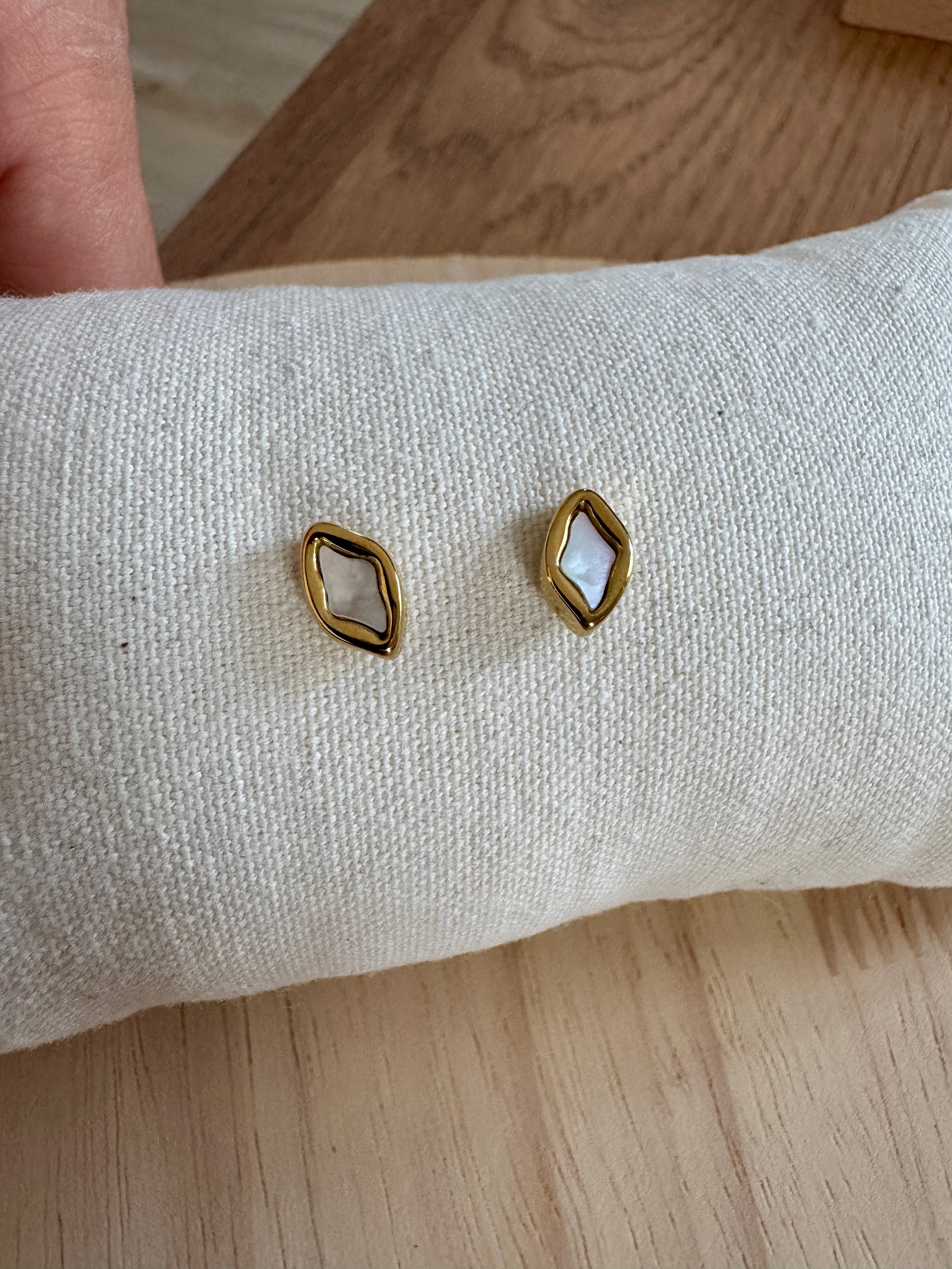 Puces d’oreilles « Nacre »