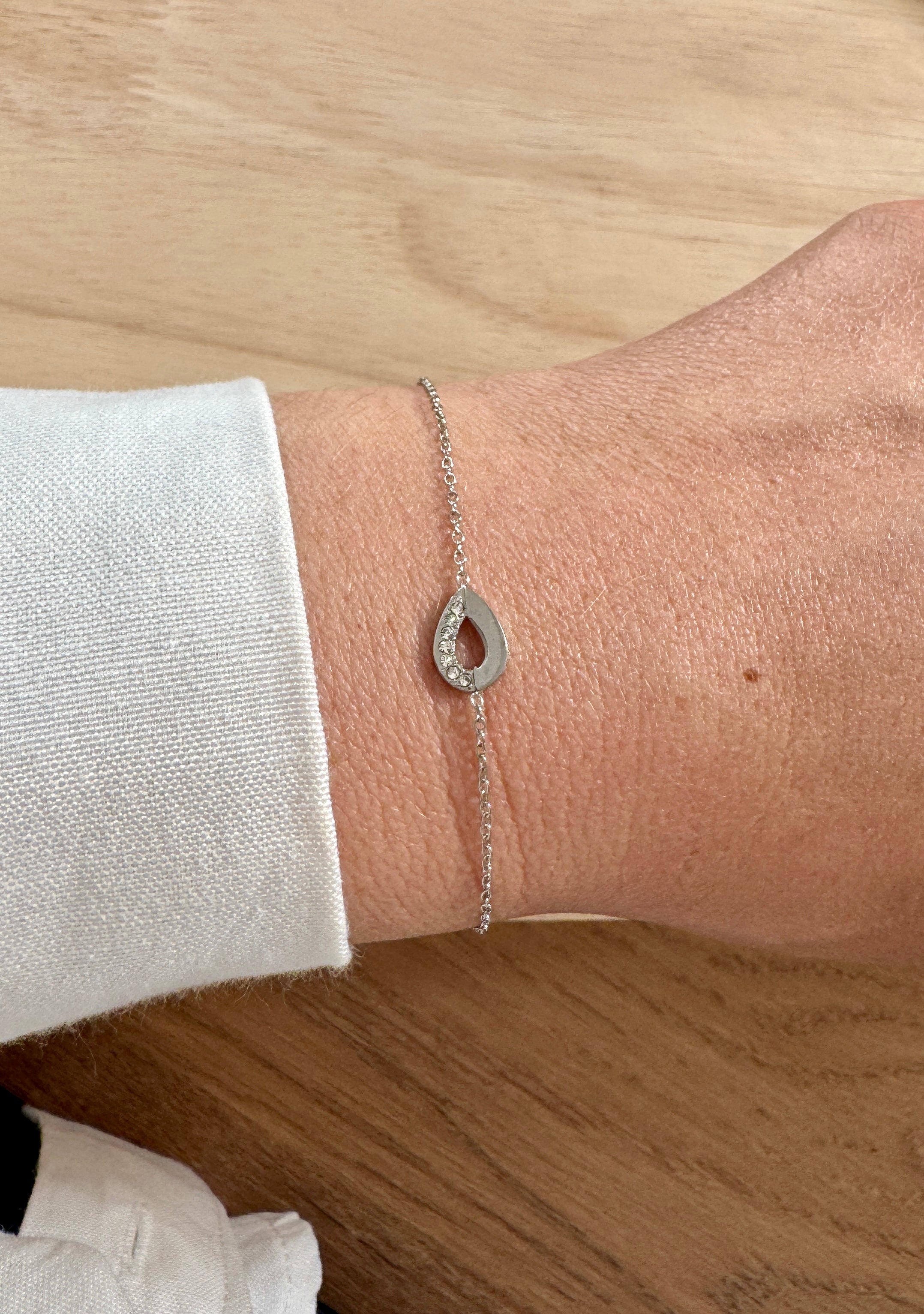 Bracelet « Vivienne » acier argenté