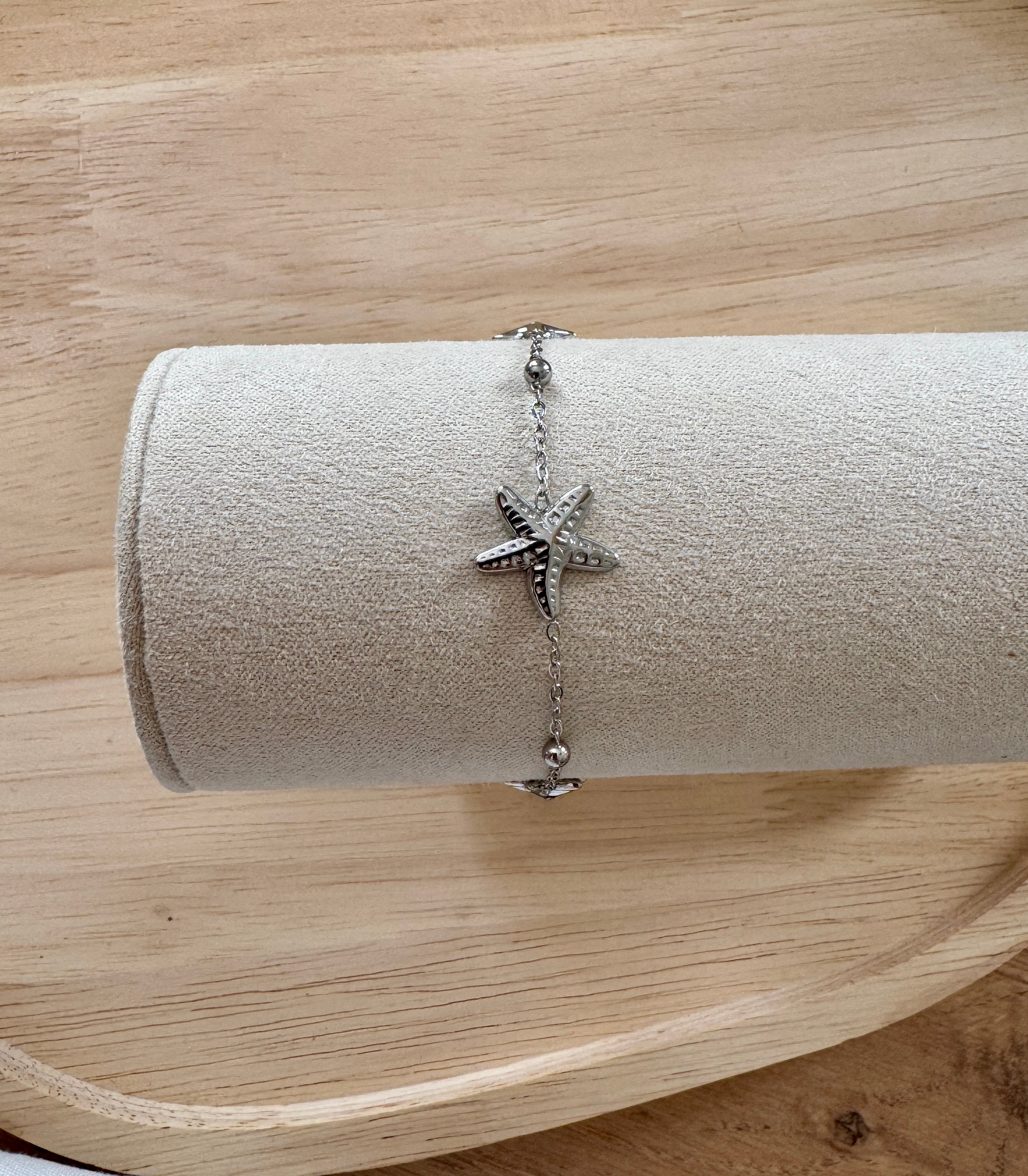 Bracelet « Séraphine » acier argenté