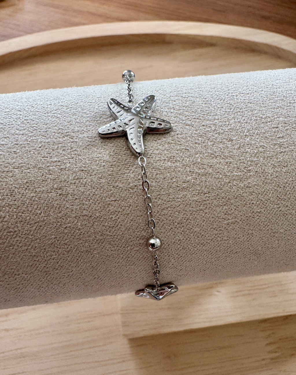 Bracelet « Séraphine » acier argenté