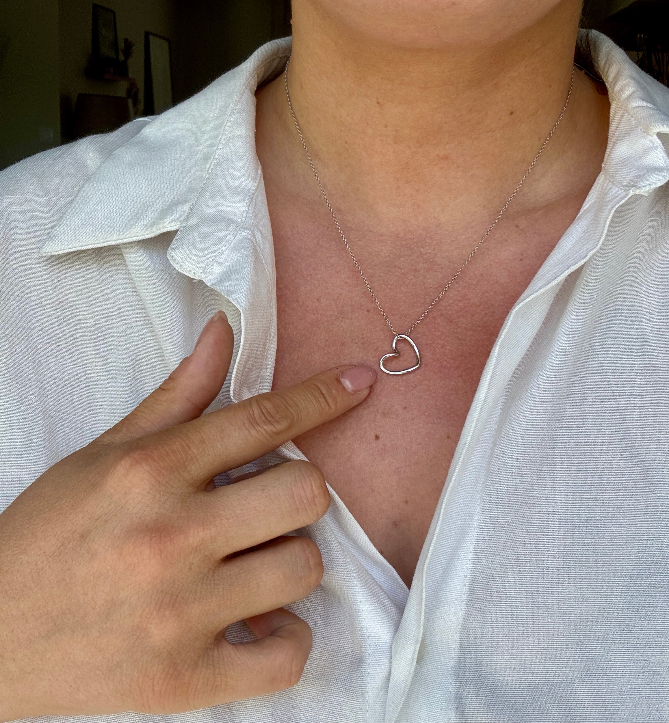 Collier « Jeanne » acier argenté